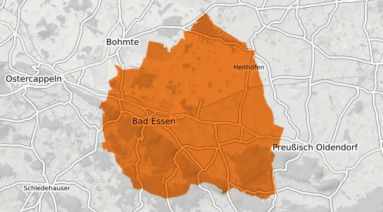 Mietspiegelkarte Bad Essen